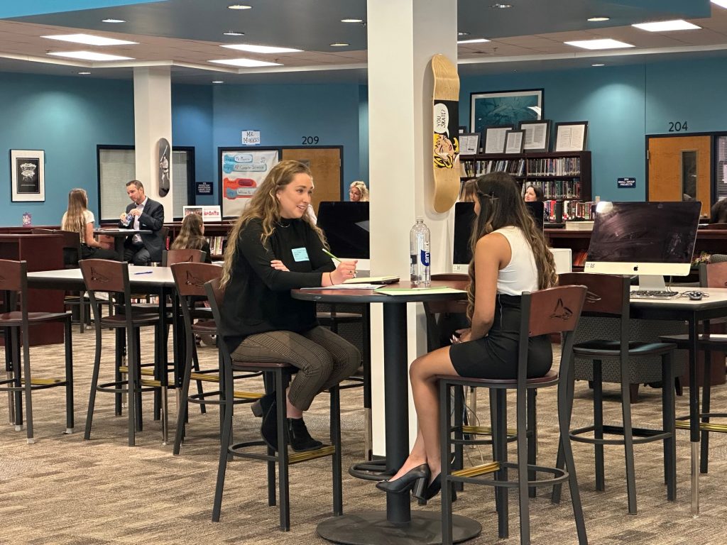 Juniors in the Academy programs participate in Mock Interviews as part of a Career Preparation Unit.